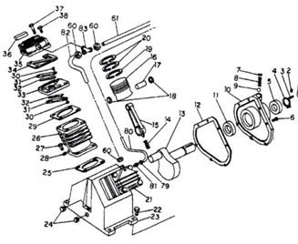 Coleman Powermate and Sanborn Air Compressor Pumps & Replacement Parts