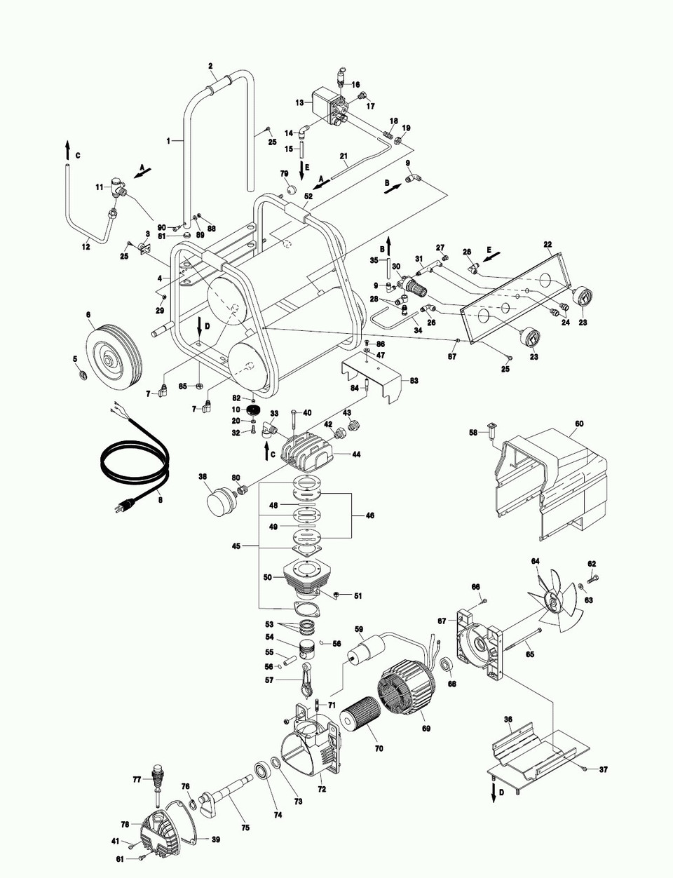 All Hitachi Air Compressor Parts Master Tool Repair