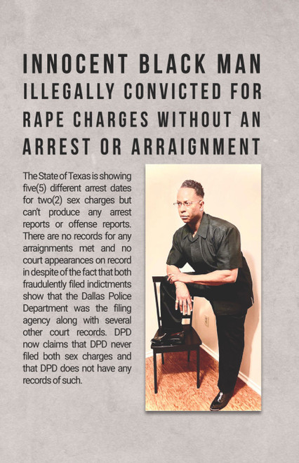 Innocent Black Man Illegally Convicted for Rape Charges without an Arrest or Arraignment  - eBook
