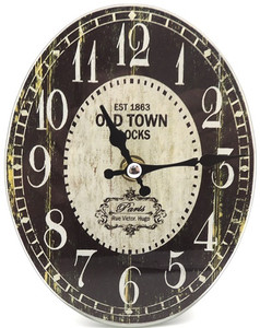Old Town Clock 13x17cm