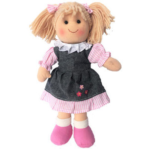 Sophie - small grey/pink doll 25cm