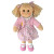 Willow -  pink print dress with pink jacket - Hopscotch Doll 35cm
