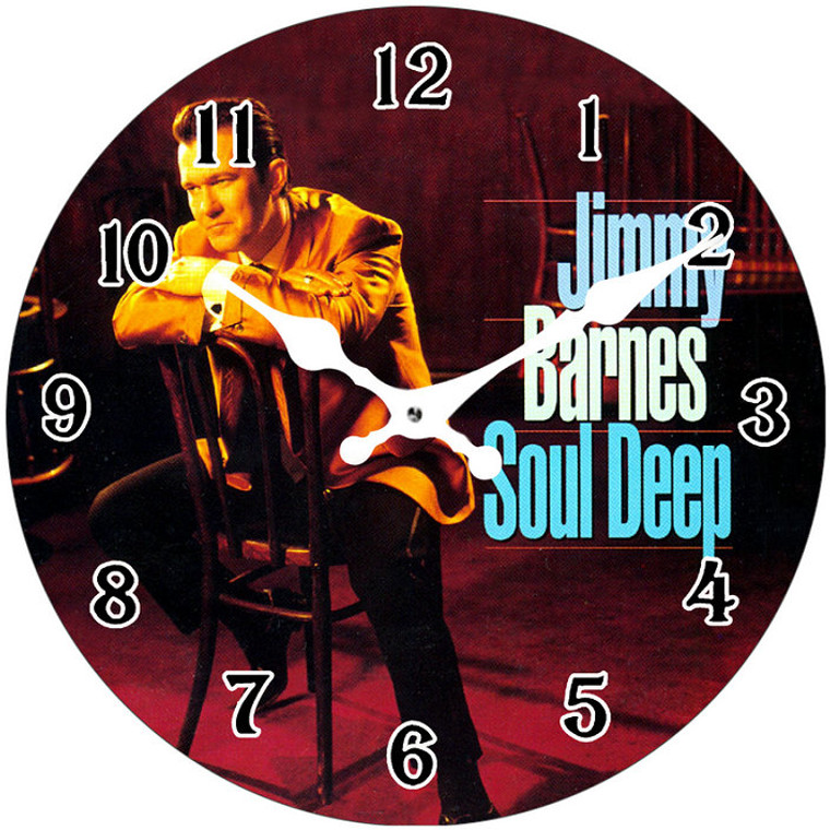 Jimmy Barnes Clock 17cm