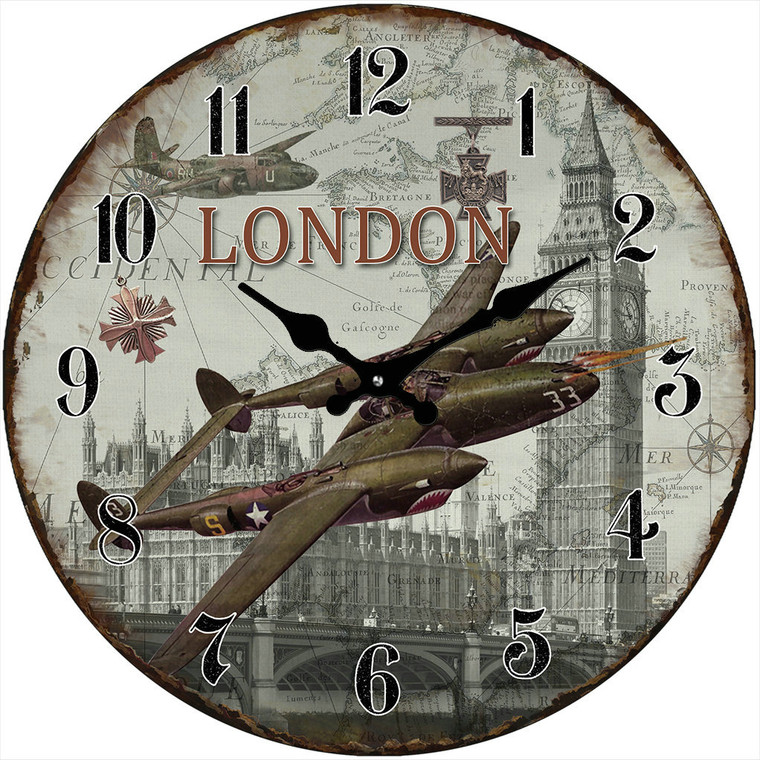 London Air Clock 17cm