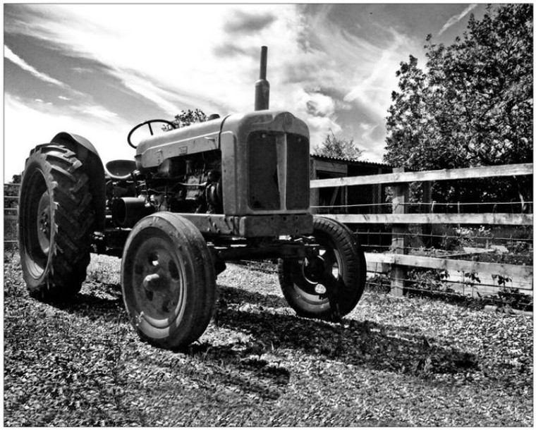 Tractor plaque 25x20cm