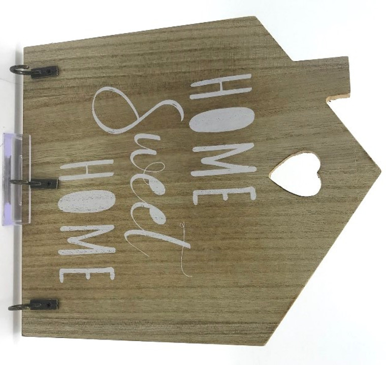 Key rack home sweet home 19 x 23 cm