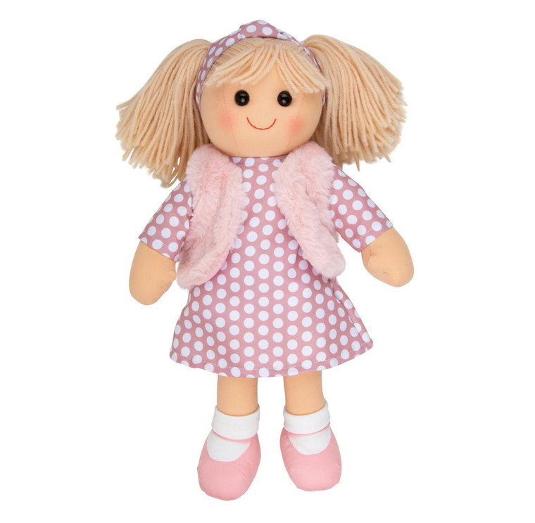 Trixie - faux fur vest doll 35cm