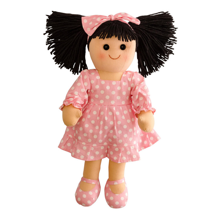 Jess - pink & wghite polka dots 35cm doll
