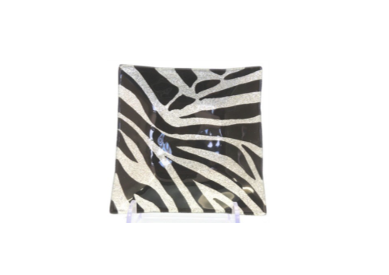 Zebra Plate 15cm Sq
