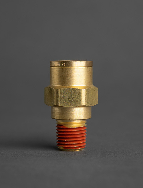 683A - BRASS COMPRESSION COUPLING 3/16 OD X 1/8 MPT