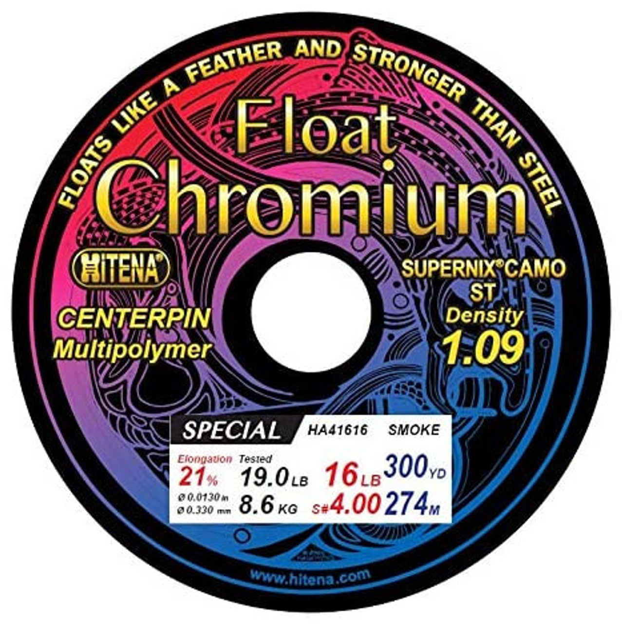 Chromium Float/Centerpin Main Fishing Line Floats Ultra Low Stretch (300yd)  - SteelheadStuff Float and Fly Gear