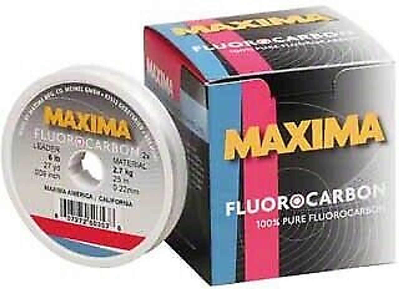 Maxima Fluorocarbon 4lb, 6lb, 8lb Leader/Tippet 27 yard Fishing Line -  SteelheadStuff Float and Fly Gear