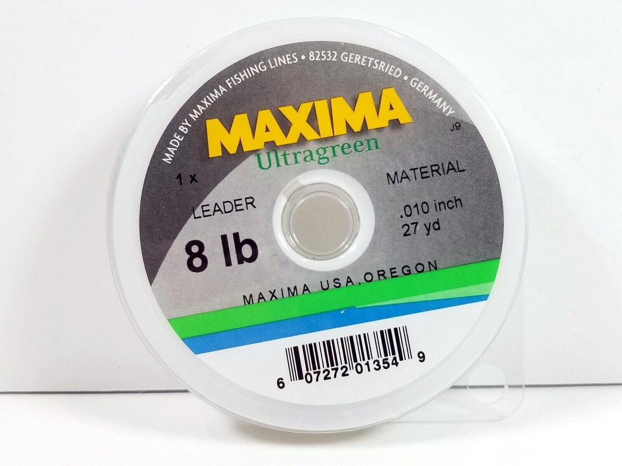 Maxima Ultragreen 27 yard 3lb,4lb, 6lb, 5lb, 8lb Tippet Fishing Leader
