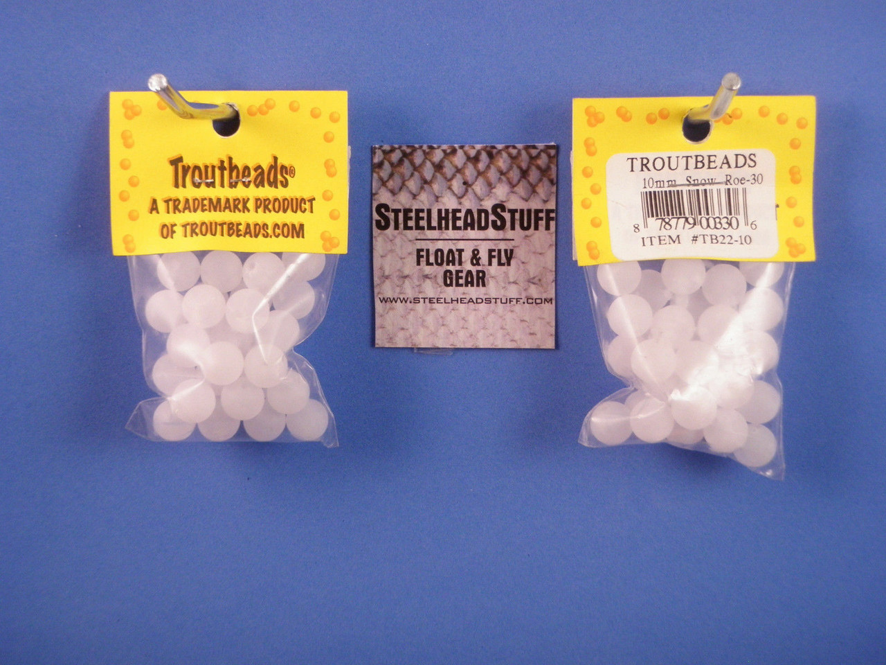 TroutBeads Snow Roe Fishing Bait Sizes 6 8 10 mm - SteelheadStuff