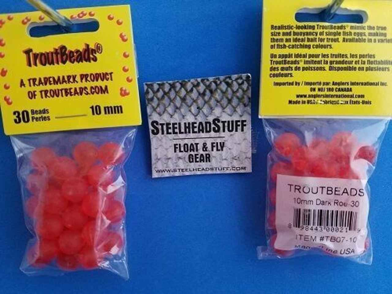 Troutbeads Hot Cherry Roe 6-10mm Trout Fishing Bead