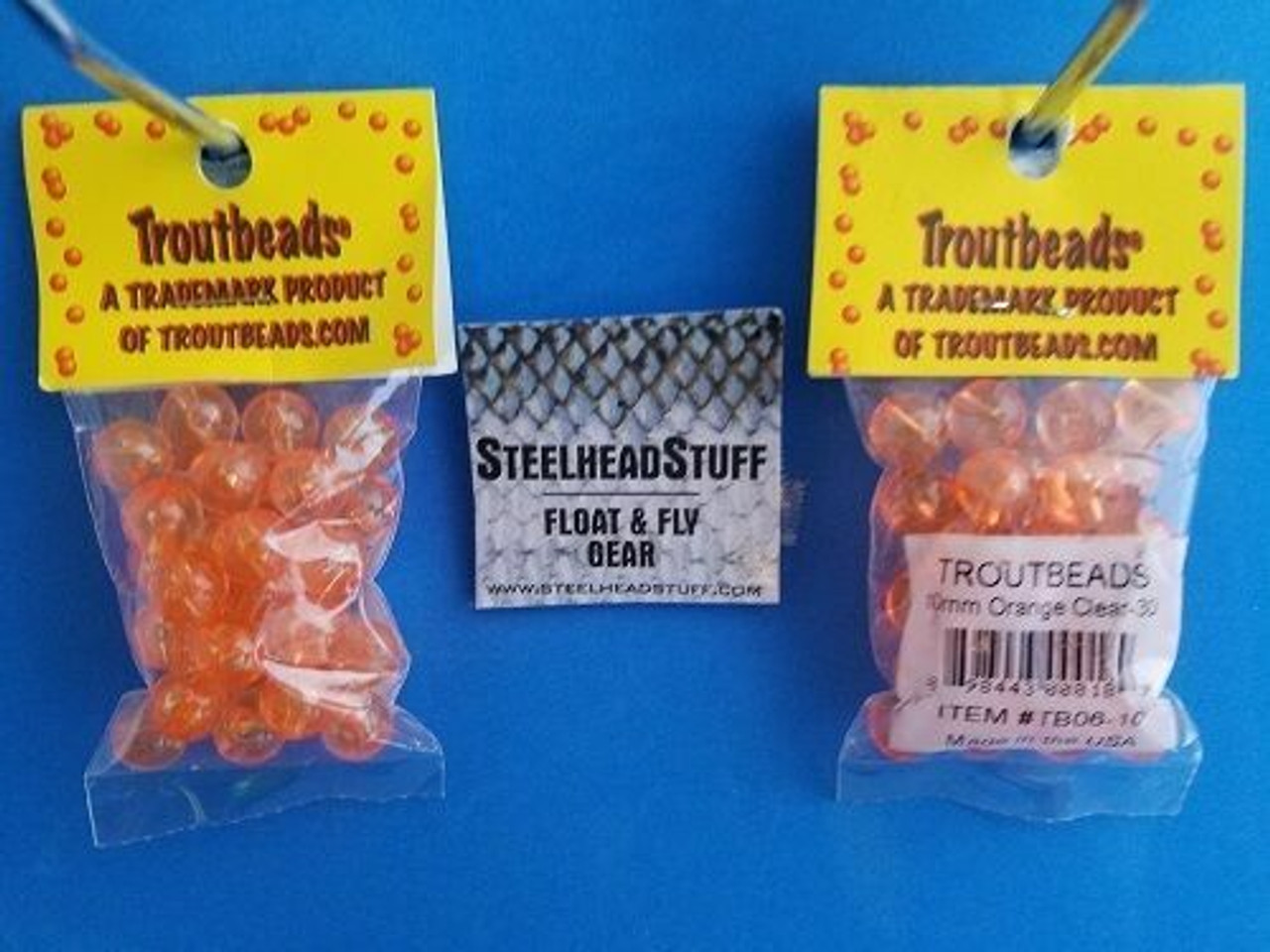 Fishing Premium Trout/Salmon/Steelhead Beads 8mm 20ct glow roe