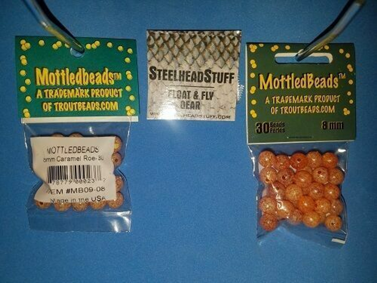 Mottled Troutbeads Caramel Roe Fishing Beads 10mm