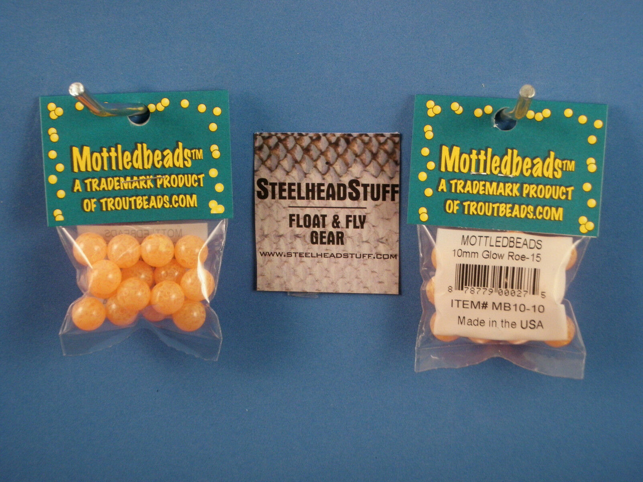 Pack of 6mm-10mm Fishing Mottledbeads Mango Egg drift beads for