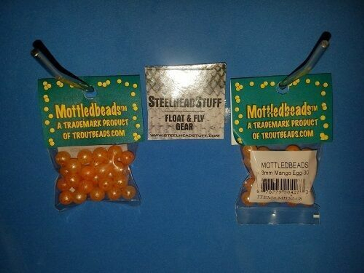 Pack of 6mm-10mm Fishing Mottledbeads Mango Egg drift beads for trout and  salmon
