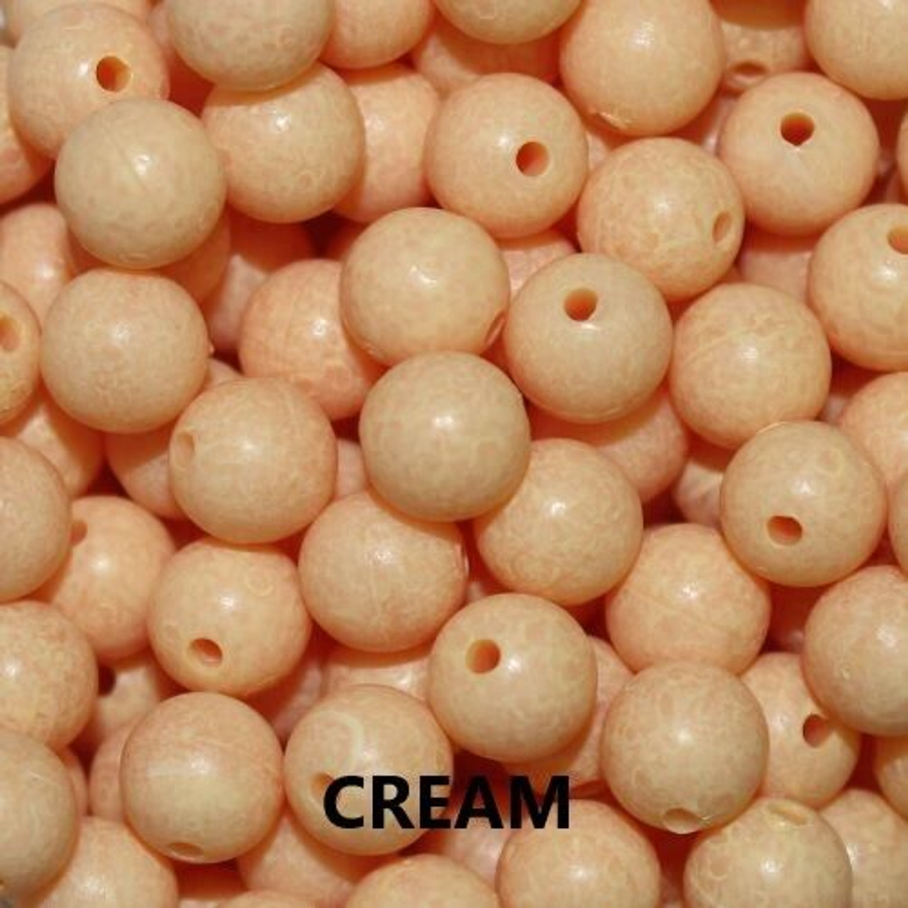 Fishing Troutbeads Mottlebeads Cream 6-10mm Trout Bead - SteelheadStuff  Float and Fly Gear