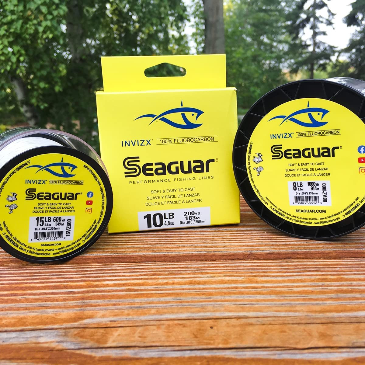 Seaguar 06VZ200 Invizx Freshwater Fluorocarbon Line, .008