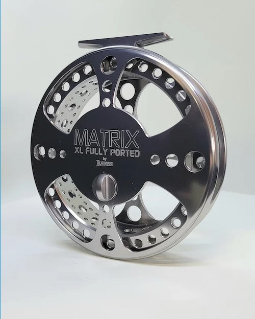 RAVEN- Fishing Float Reel- 5 1/8" Matrix XL Fully PORTED, Titanium