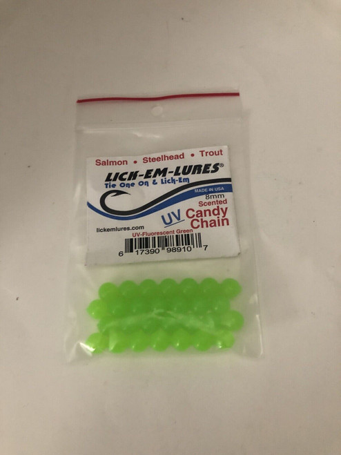 Lick'em Lures Candy Chain Soft Fishing Beads 8mm