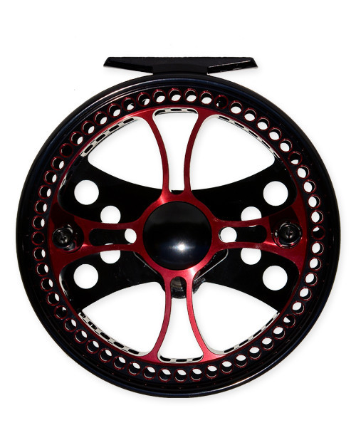 Raven Fusion XL 5 1/8" Fishing Reel Black/Red