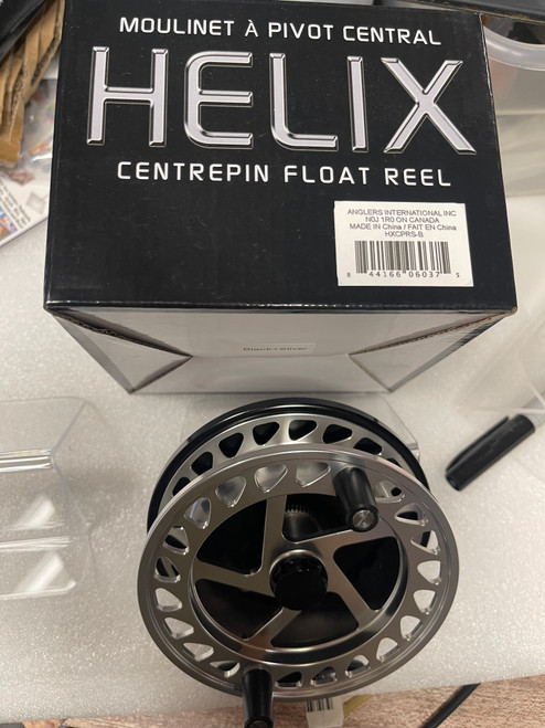 Raven Helix New XL! Centerpin/Float Fishing Reel 5 Black/ Red -  SteelheadStuff Float and Fly Gear