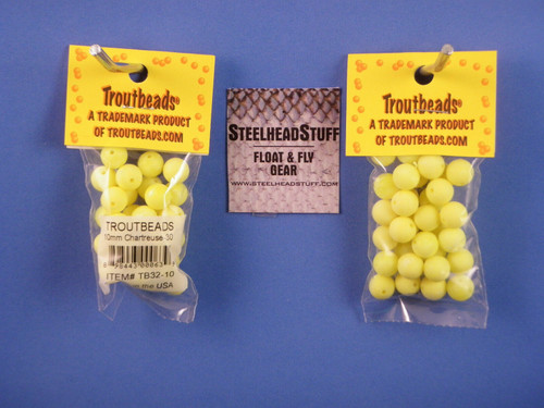 Yellow Roe UV - Steelhead & Trout Fishing Egg Beads –