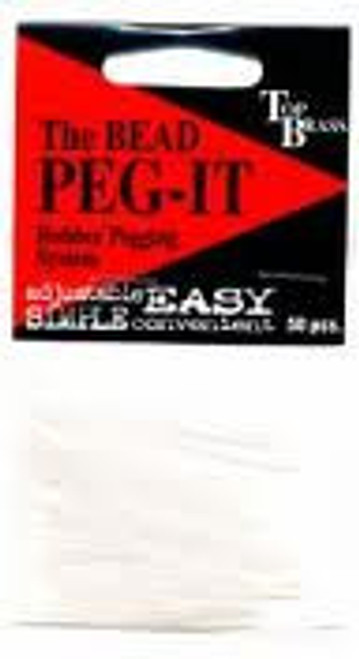 Peg-it Clear Fishing Bead Pegs for Troutbeads 50pk