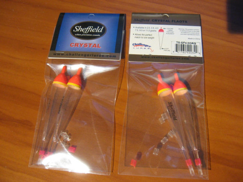 Sheffield- Crystal Fishing Float 2pk 4 sizes, Orange Phantom Style 9gr Orange