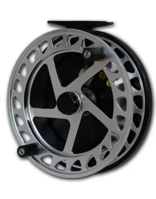 Raven- Helix XL Float/Centerpin Fishing Reel 5 1/8 Assorted Colors(Silver/Black)