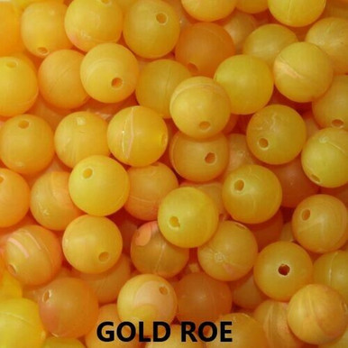 Gold Roe 6mm-14mm steelhead, salmon trout Fishing beads