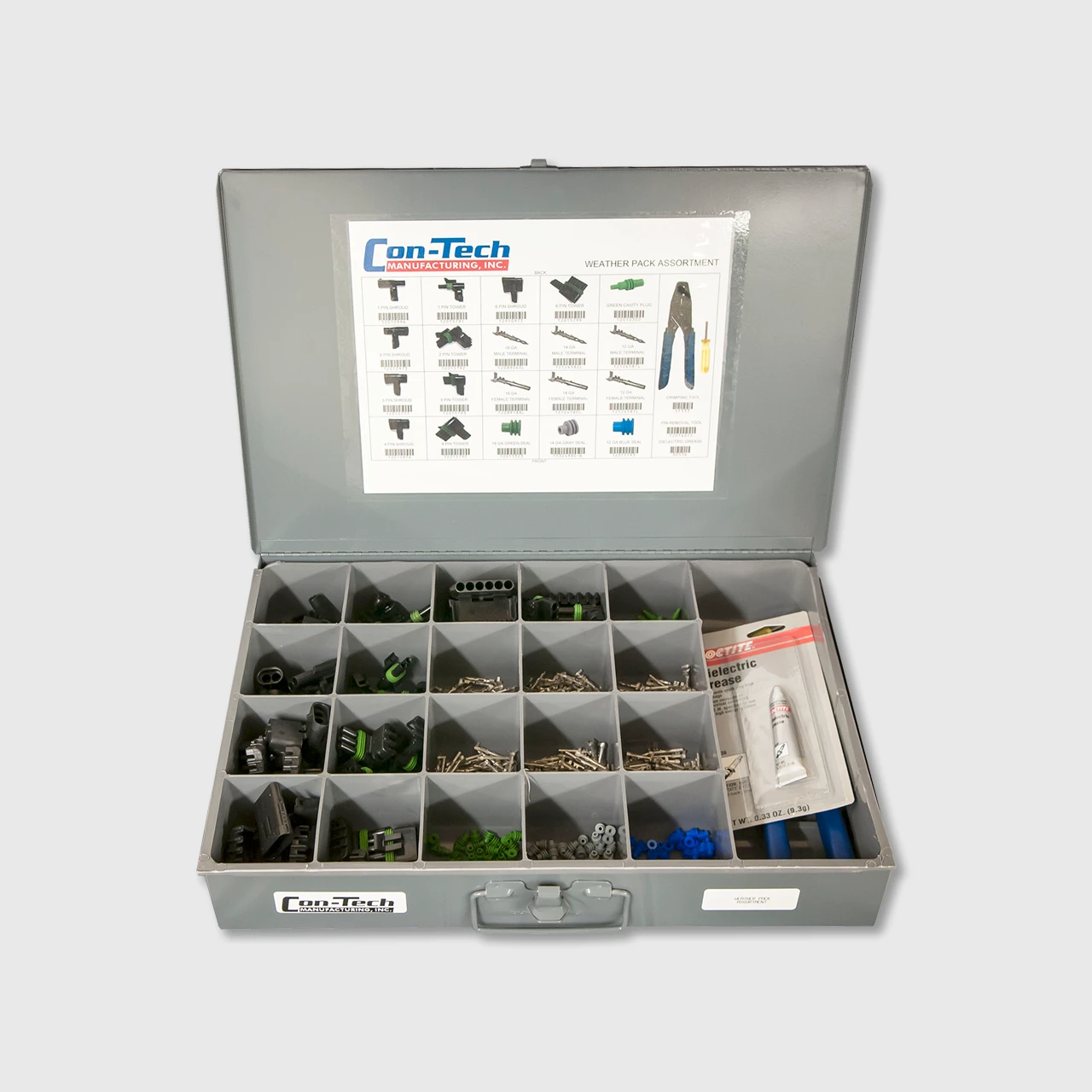 Weathertech Connectors Weatherpack Connector Kit w/Crimper - Con-Tech Manufacturing