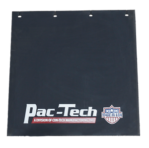 Mud Flap - Black 24 x 24, Pac-Tech Logo NEW Mud Flap - Black 24 x 24, Pac-Tech Logo NEW