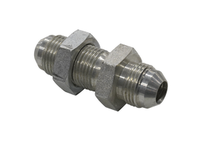 Fitting, Bulkhead, 90 degree, JIC, -08