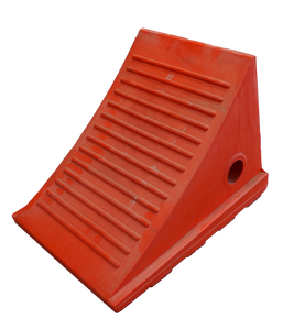 Chock - 9" GP, Orange Ramp Style, Wheel