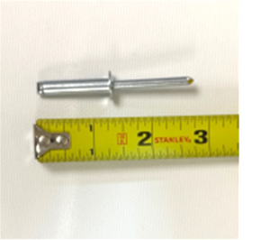 Rivet, 1/4’’ x 1.125’’, Follower Rubber