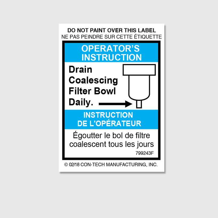 Instructions - Drain Filter Decal (French)