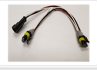 Harness - Y-Splitter, 3-Pin, AMP, 4” STT to 4” STT