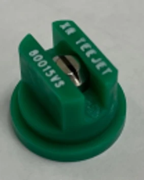 Nozzle - Sprayer Bar, Green Plastic, Tip