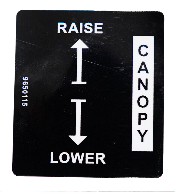 Decal - FL, Canopy Switch Direction