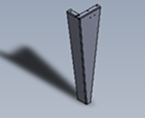 Leg - RH, 300 Gallon High Overhead, Front - Con-Tech Manufacturing