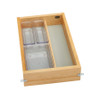 Natural Maple Vanity Drawer Organizer No Slides for Face Frame 15"