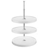 Rev-A-Shelf Polymer Full Circle Lazy Susan Sets | Dia: 18", 3 shelf set with 38" to 46" post | 60131811526