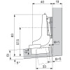 Blum CLIP Top Inserta | Soft-Close BLUMOTION Inset Overlay Face-Frame;Frameless Hinges Nickel, 95deg Toolless - 71B9790 | 71B9790