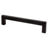 Berenson Contemporary Advantage One CC Champagne Square Pull | Matte Black, 128mm | H90144055