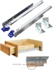 Pro 500 Undermount Full Extension Drawer Slide | 18" Slides Only (8) | PRO50018