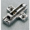 Salice Domi Cam Adjustable | Wing Mounting Plate, Nickel-Plated, Screw-On, 0mm | bargr0916